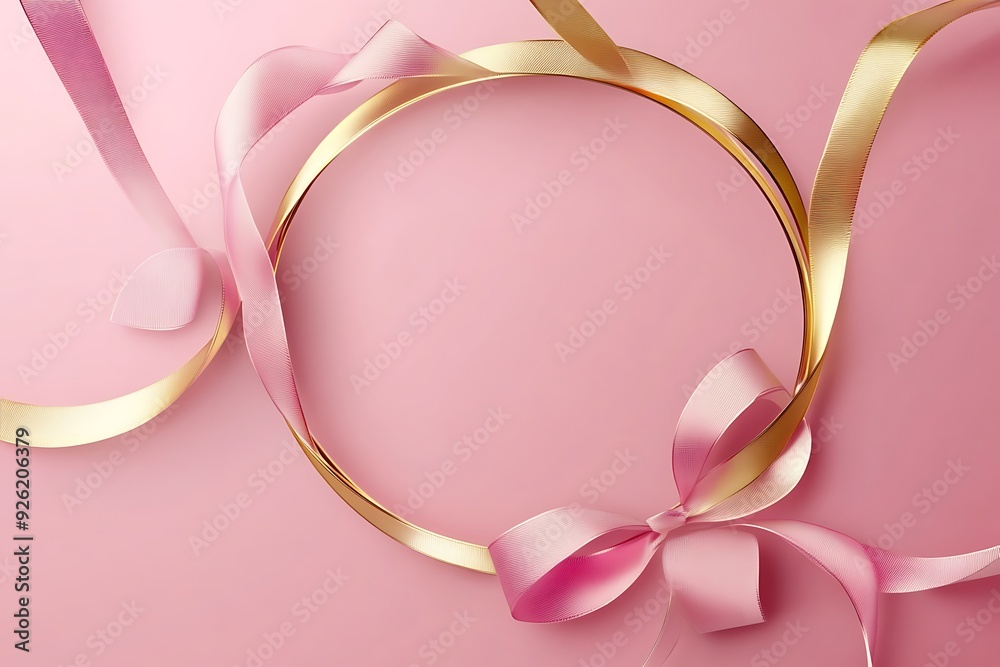 Fototapeta premium Breast cancer campaign symbol.