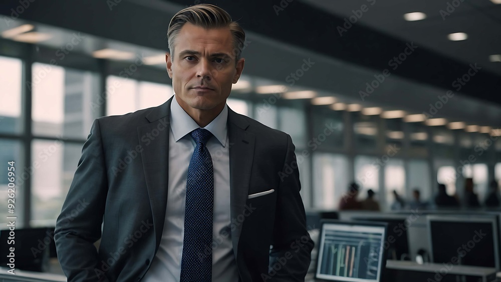 Rich men investing his money