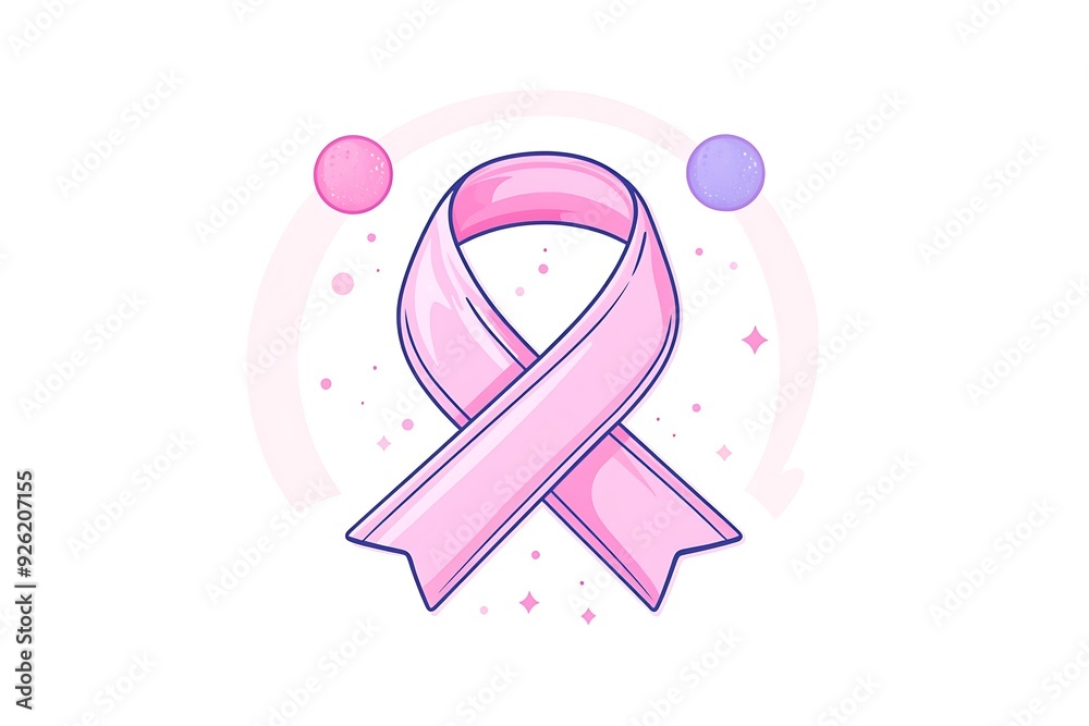 Breast cancer campaign symbol. Breast cancer campaign symbol.