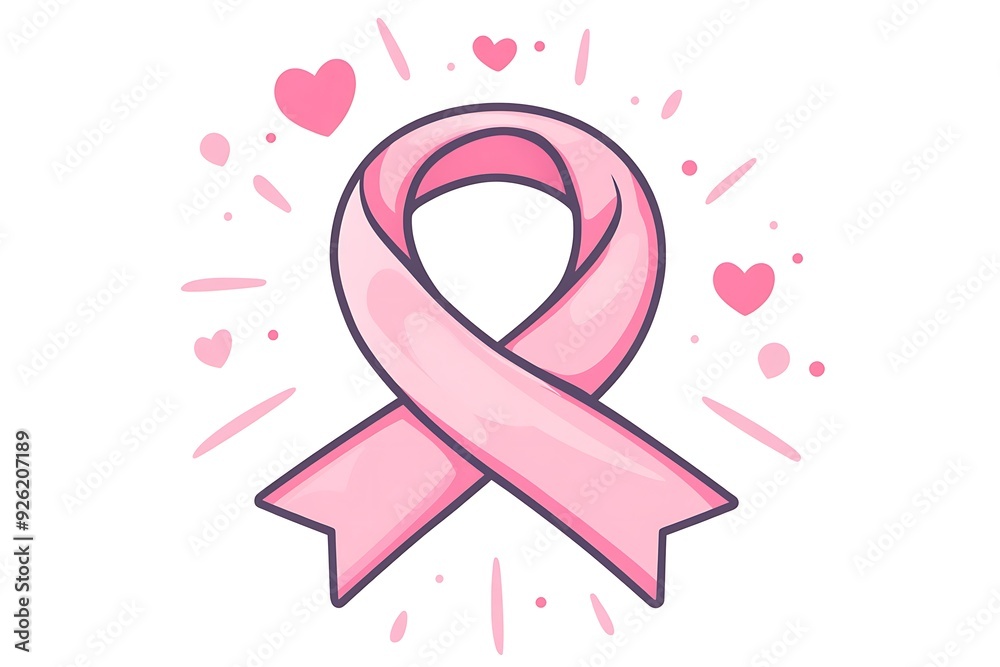 Fototapeta premium Breast cancer campaign symbol.
