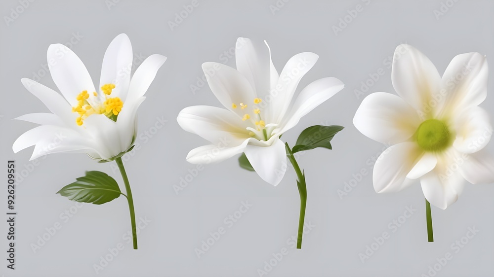 Fototapeta premium Set of flower
