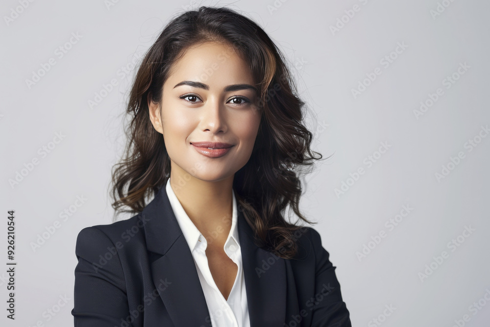 Portrait of young beautiful business woman against isolated on white background Portrait of young beautiful business woman against isolated on white background