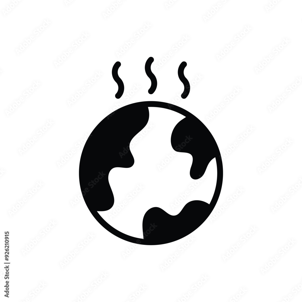 Global Warming vector icon Global Warming vector icon