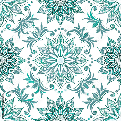 beatutiful decorative floral seamless pattern