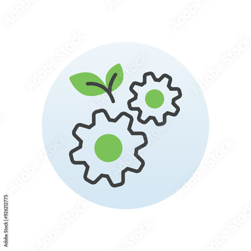 Green Technolog vector icony