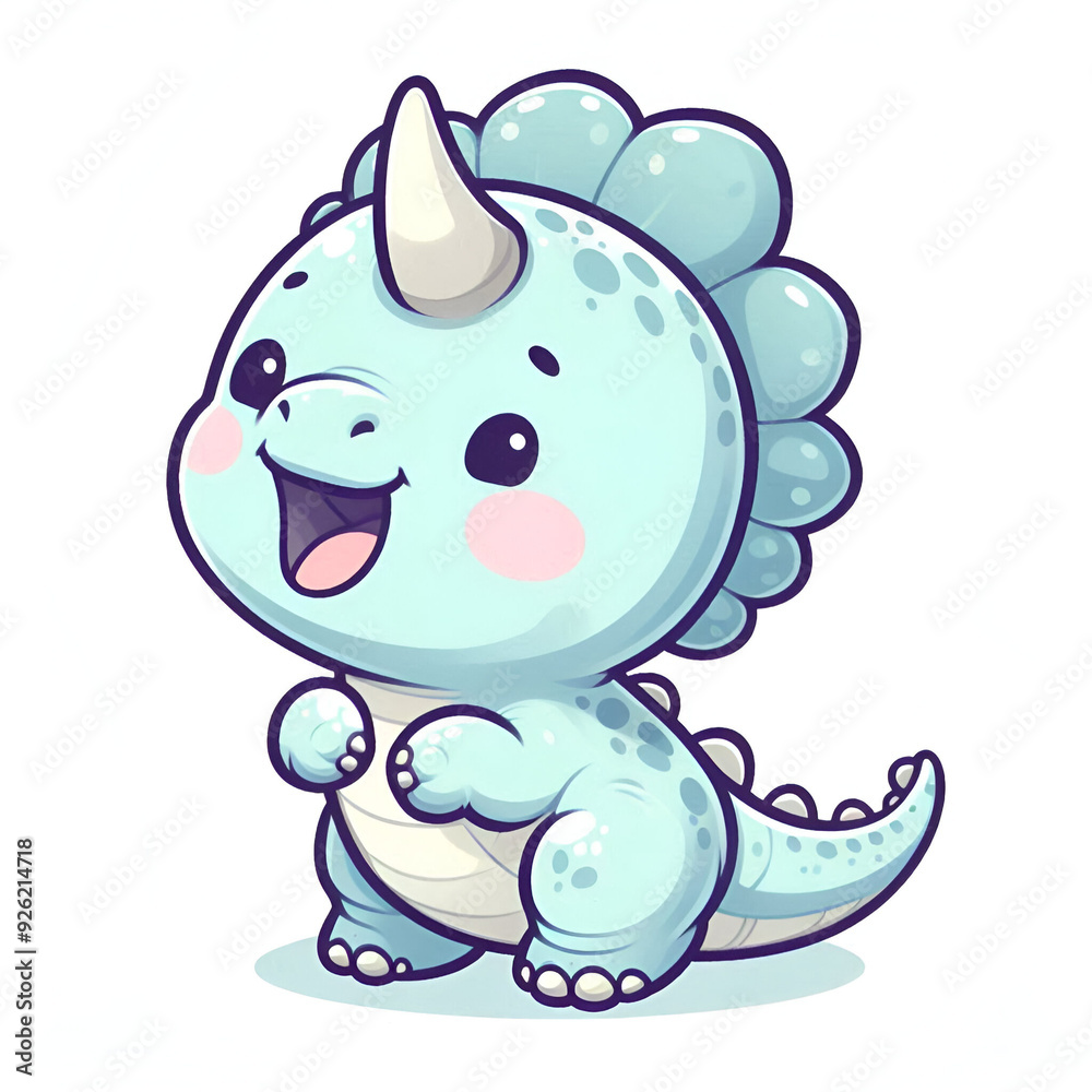 Fototapeta premium Happy Baby Styracosaurus