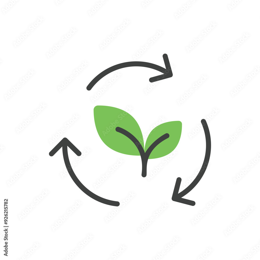 Recycling vector icon Recycling vector icon