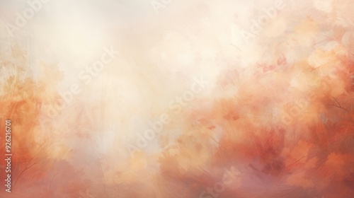 A dreamy abstract background with warm hues of autumn blending together in a soft photo