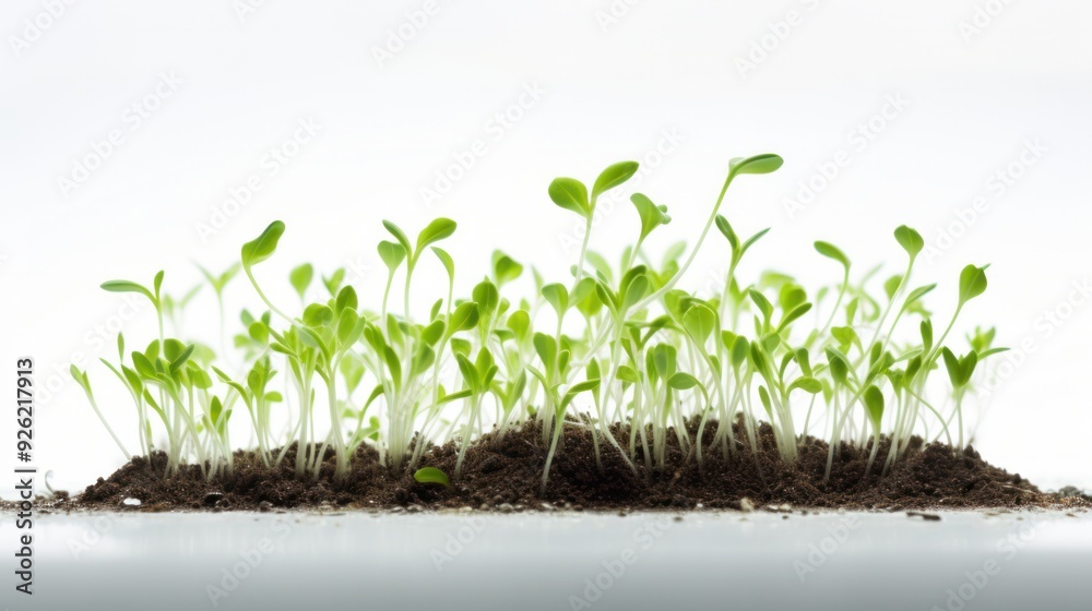 Abstract photo of seedling growth in its initial phase, Abstract photo of seedling growth in its initial phase,