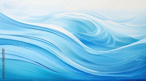 Wallpaper Mural Abstract view of faint blue water waves forming a rhythmic pattern evoking a sense of peaceful Torontodigital.ca