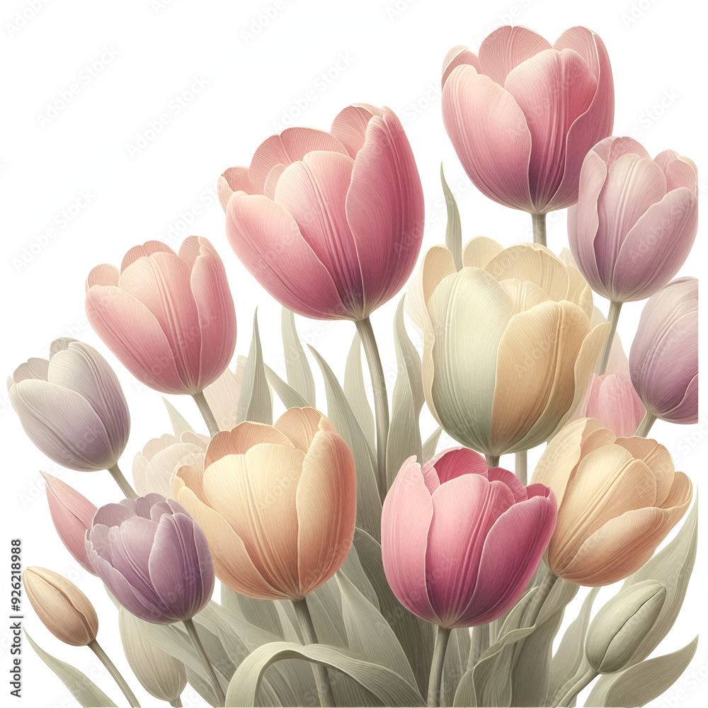 Fototapeta premium Vintage Tulips