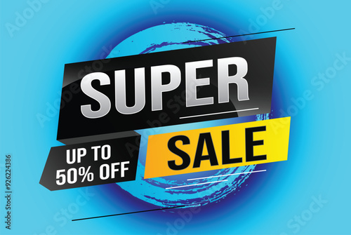 super sale poster banner graphic design icon logo sign symbol social media website coupon

