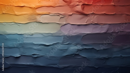 Wallpaper Mural Abstract textured background with layered colorful paint strokes, resembling mountains and waves. Torontodigital.ca