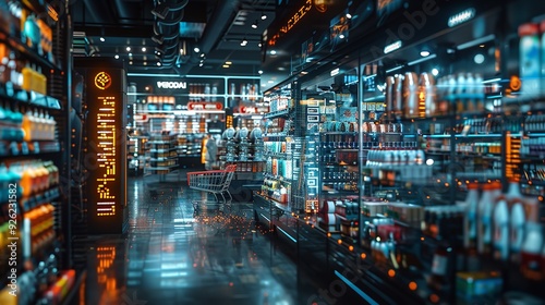 Shopping Trends and Predictive Analytics in Retail, Market Analysis Concept, Advanced Data Visualization
