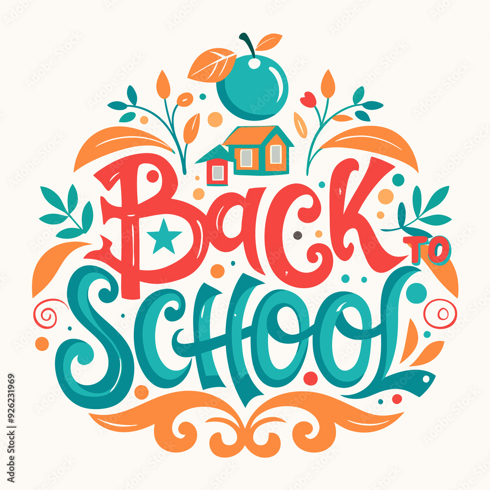 Naklejka premium Back to school vector