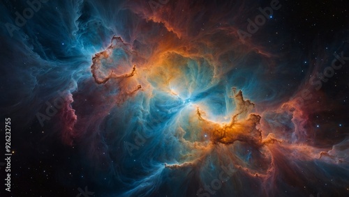 “Spectral Nebula”: Radiant hues of hydrogen and helium.