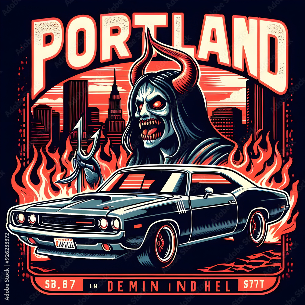 Obraz premium Muscle car