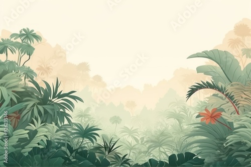Wallpaper Mural Jungle backgrounds vegetation outdoors. Torontodigital.ca