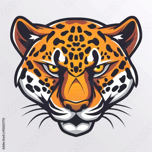 Illustration of a stylish leopard mascot