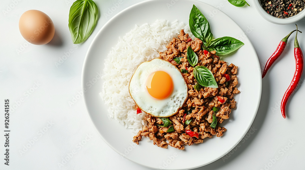 A delicious serving of famous Thai food and Thailand street foods A delicious serving of famous Thai food and Thailand street foods