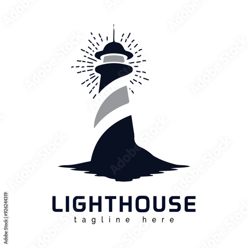 Lighthouse Logo EPS Vector Design	