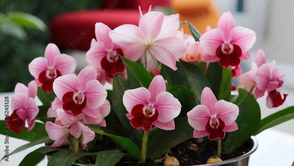 vase flowers pink, red, white tulips, milk, and bottle vase flowers pink, red, white tulips, milk, and bottle