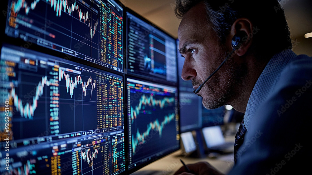 investor monitoring the stock market investor monitoring the stock market