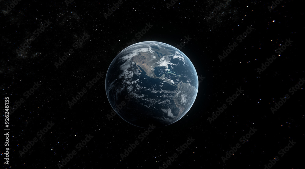Realistic 3D Illustration of Earth Planet in 5K Resolution - High-Quality Digital Space Art with Detailed Visualization Realistic 3D Illustration of Earth Planet in 5K Resolution - High-Quality Digital Space Art with Detailed Visualization