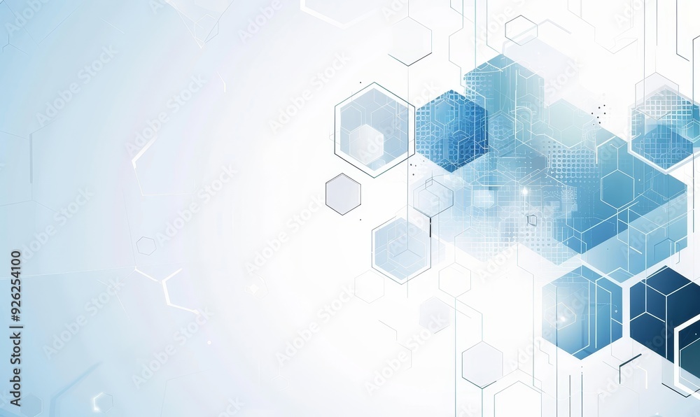 Abstract Hexagon Pattern Design for Technology and Science Concepts Abstract Hexagon Pattern Design for Technology and Science Concepts