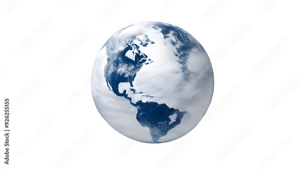 Obraz premium wind storm frozen earth planet
