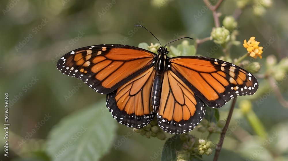 A close-up of a Basilarchia archippus, or Viceroy, butterfly on a leaf A close-up of a Basilarchia archippus, or Viceroy, butterfly on a leaf