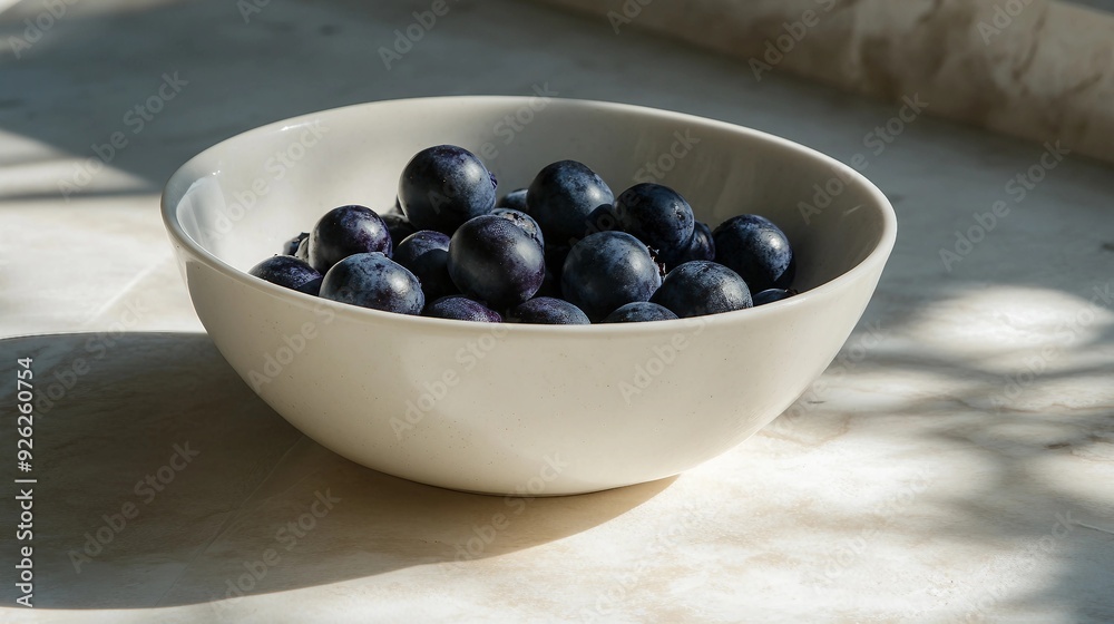 Moody Blueberries in Can on Wooden Stand Against Dark Background