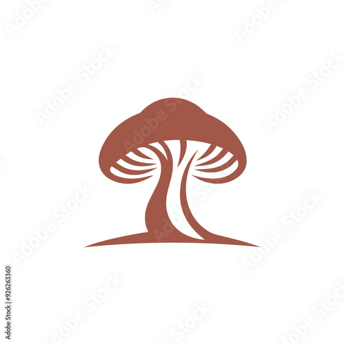 Enchanted Cap The Mushroom Silhouette Design