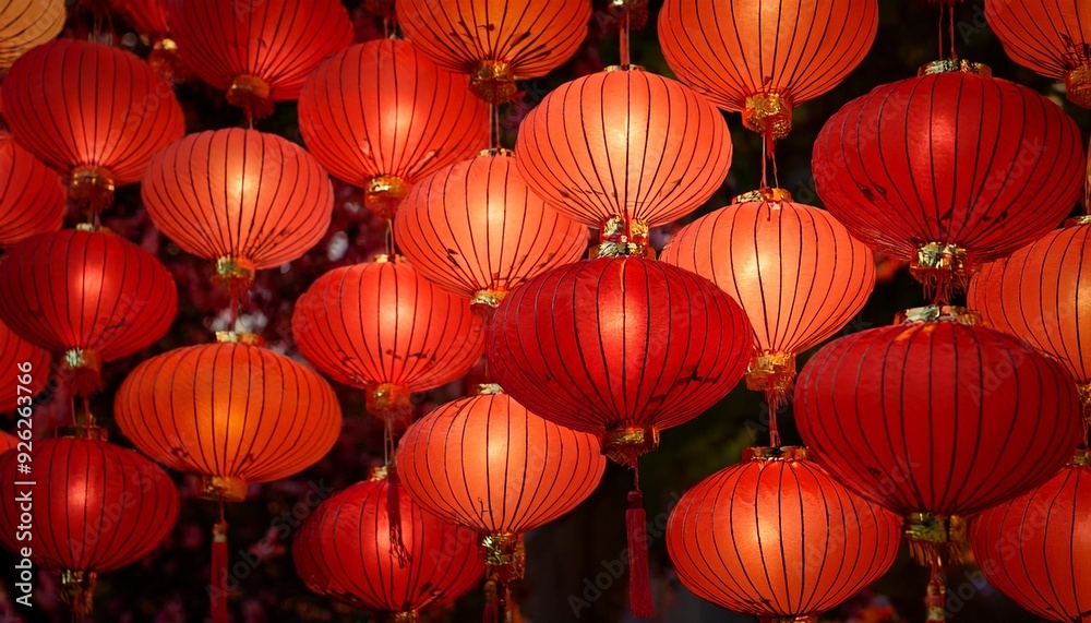 Red chinese lantern. Red chinese lantern.