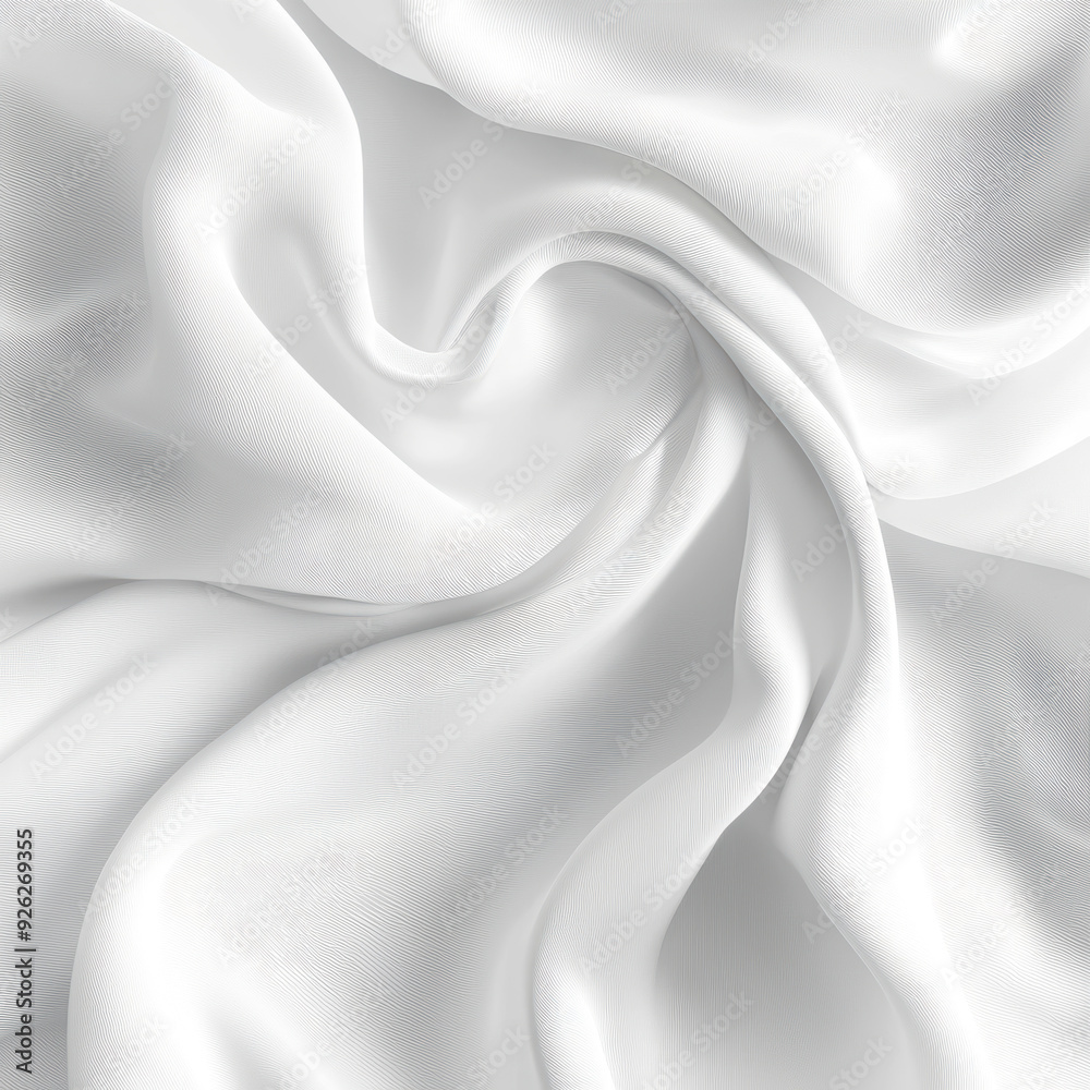 Obraz premium A white fabric with a wave pattern