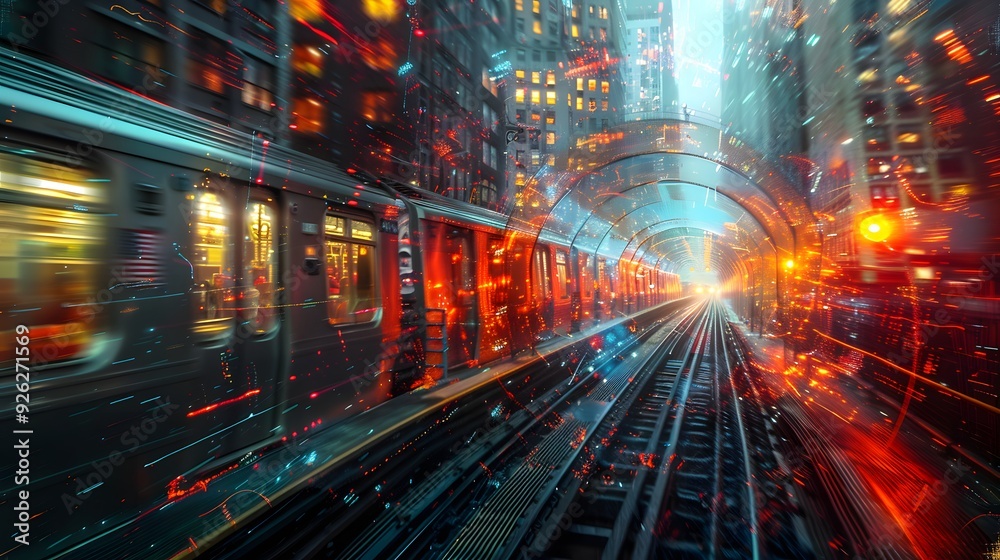 Subway Speed Blur. Subway Speed Blur.