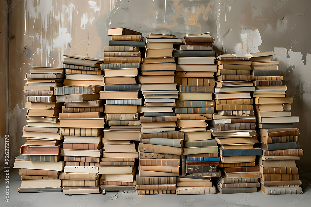 a stack of books with the numbers numerals on the bottom. a stack of books with the numbers numerals on the bottom.