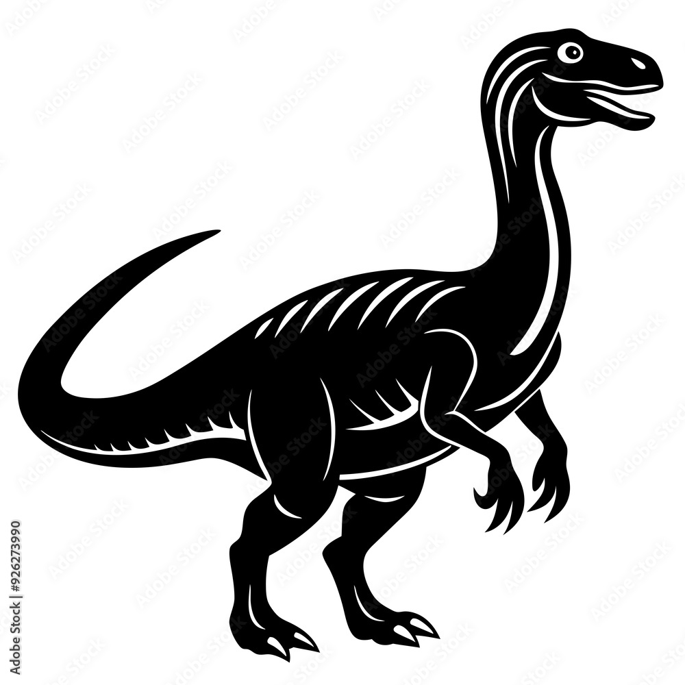vector-art-a-dinosaur silhouette on a white background vector-art-a-dinosaur silhouette on a white background