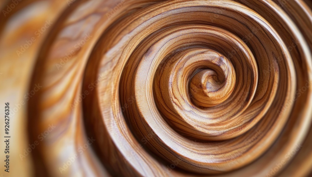 Wooden spiral pattern with grain. Wooden spiral pattern with grain.