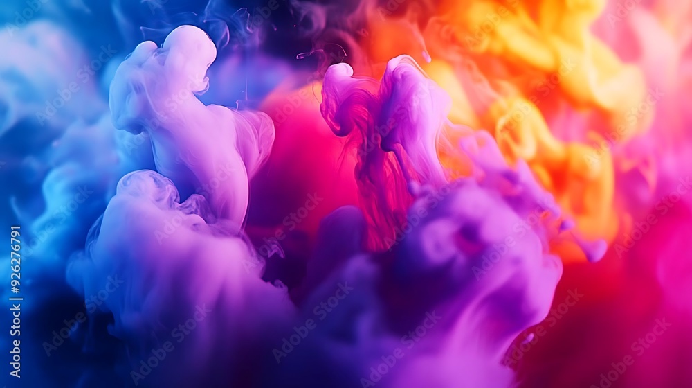 Abstract Colorful Ink Swirl Background Image Abstract Colorful Ink Swirl Background Image