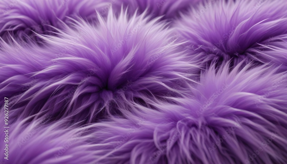 Obraz premium Fur purple Fluffy Soft, Furry Texture Delicate Warmth and Comfort
