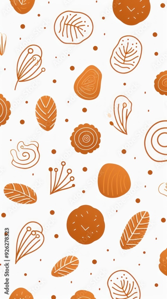 Cute cookie pattern backgrounds line. Cute cookie pattern backgrounds line.