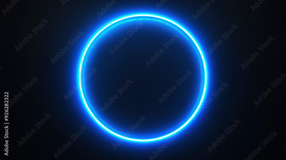 A blue circle with a dark background A blue circle with a dark background