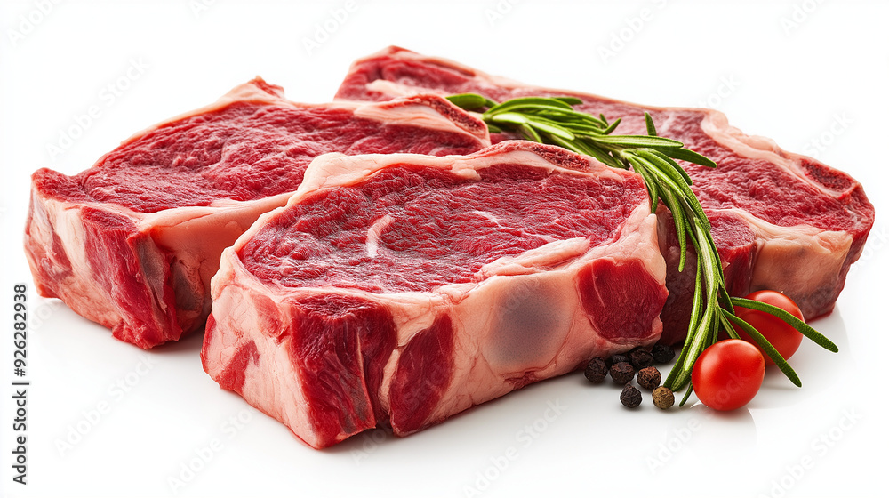 beef rib steak isolated on white background beef rib steak isolated on white background