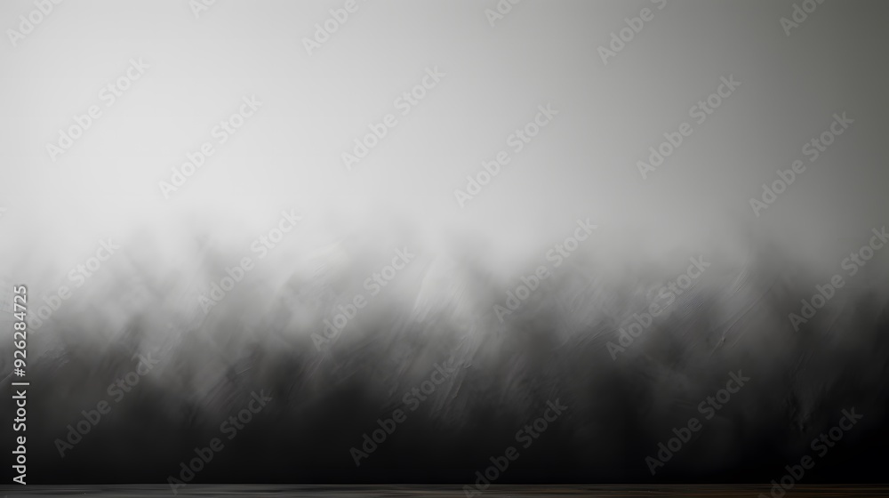 Naklejka premium Grainy gradient background in black, white, and gray with noise texture and glowing accents. Suitable for cover, header, and poster design