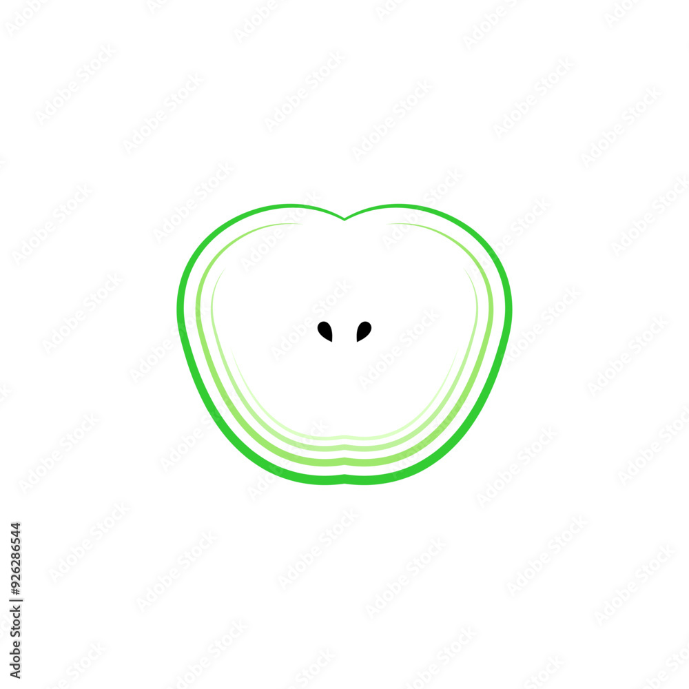 apple juice logo green icon vector symbol apple juice logo green icon vector symbol