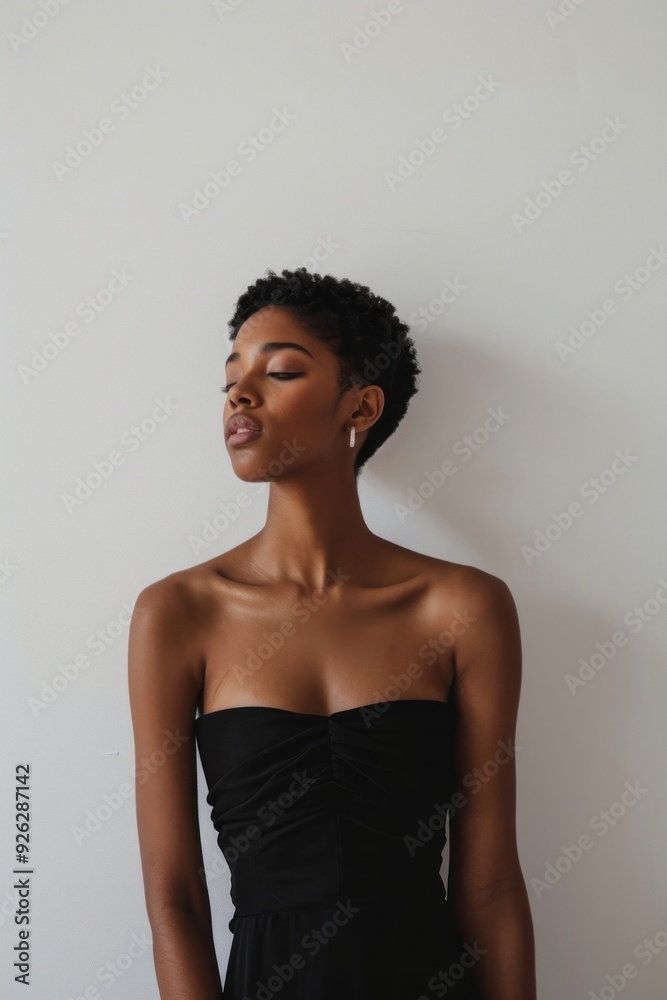 Strapless dress strapless portrait standing. Strapless dress strapless portrait standing.