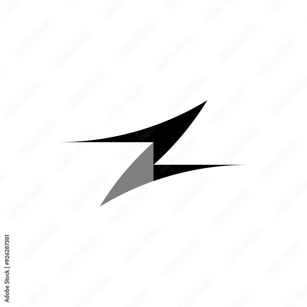 earth ground crack hole letter z earthquake logo vector earth ground crack hole letter z earthquake logo vector