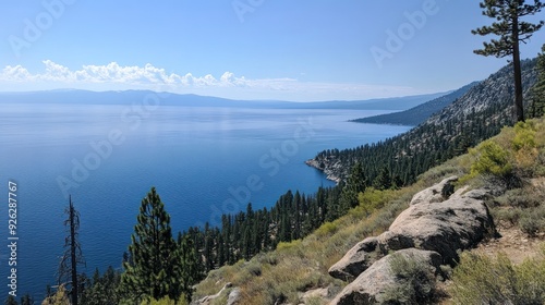 Serene Mountain Lake View