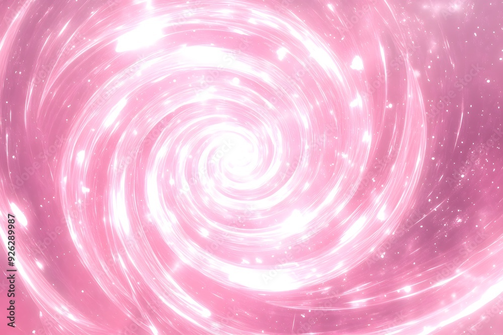 white glowing spiral on light pink background white glowing spiral on light pink background